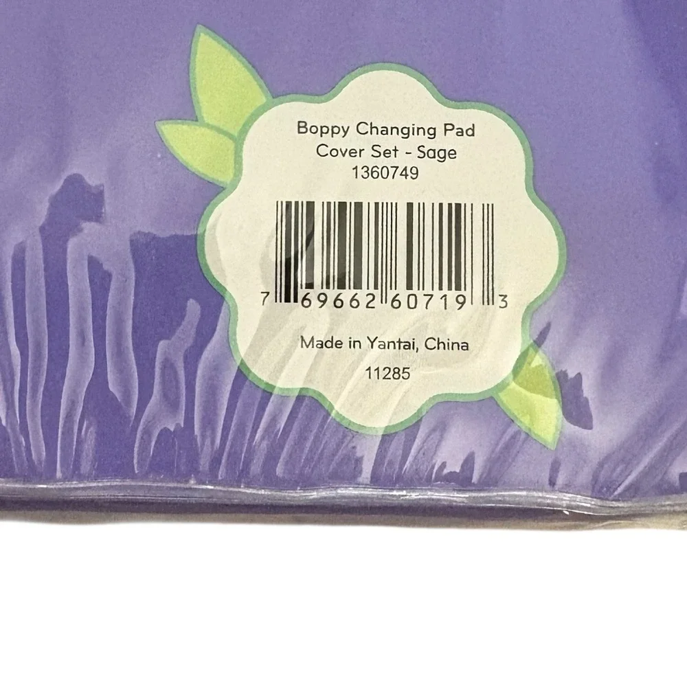 The Original Boppy Changing‎ Pad Cover and Waterproof Liner Set Sage Green